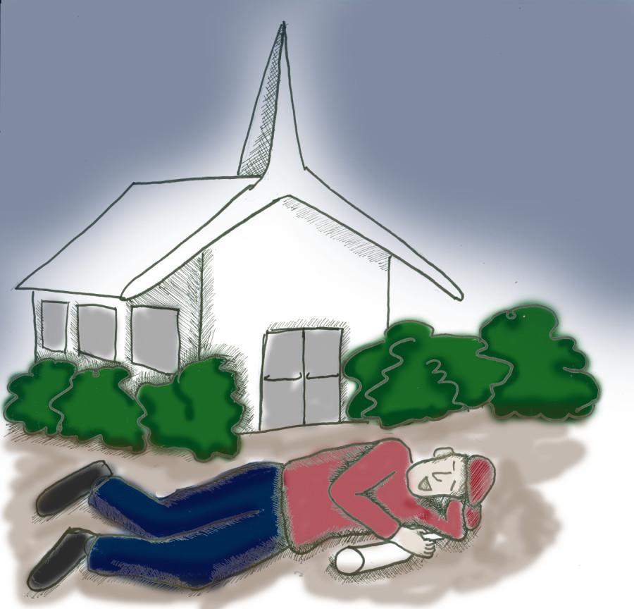 Illustration by Amy Meyer
Feb. 24 - Agency assist
An intoxicated male student was found passed out on the lawn of a church on North Sixth Street. EWU officers assisted the Cheney Police.