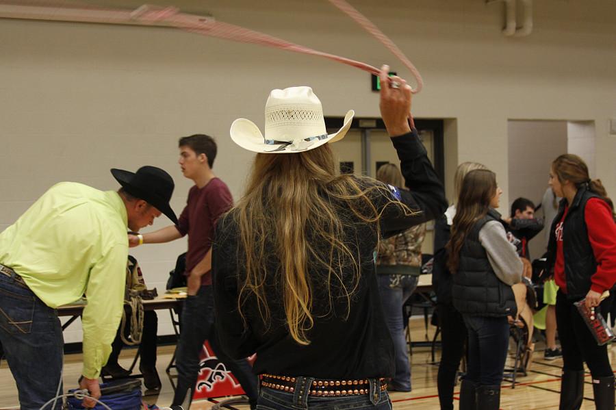 The EWU Rodeo Team shows off some of their skills. Photo Credit Laura Ueckert Jones