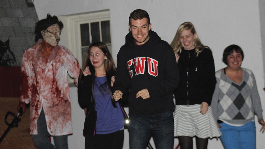 
Photo by Karissa Berg

Leatherface strikes terror in students during the Oct. 24-25 haunted house.
