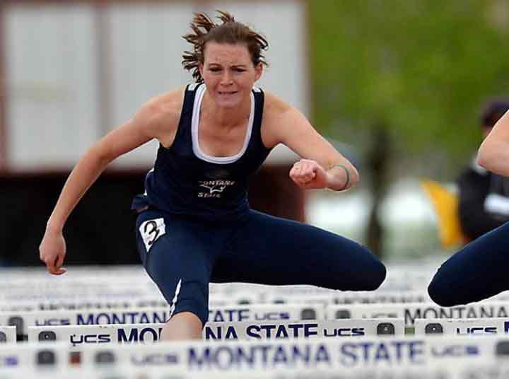 Montana State Universitys Carley McCutcheon took first in the heptathlon, scoring 5,273 points.