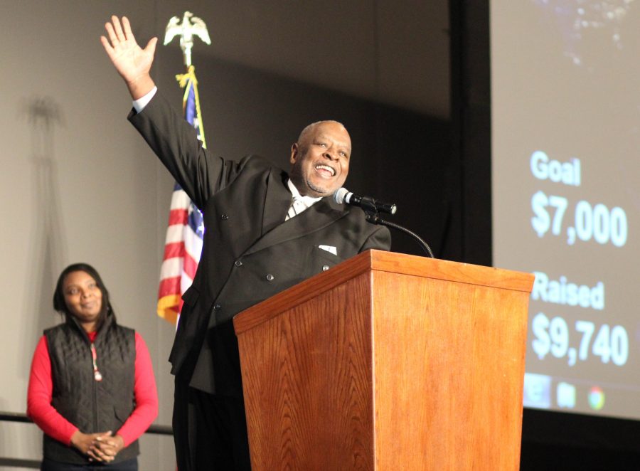 Rev. Percy “Happy” Watkins delivers Martin Luther King Jr.’s “I Have A Dream” speech at the Spokane Convention Center to 1000+ people.