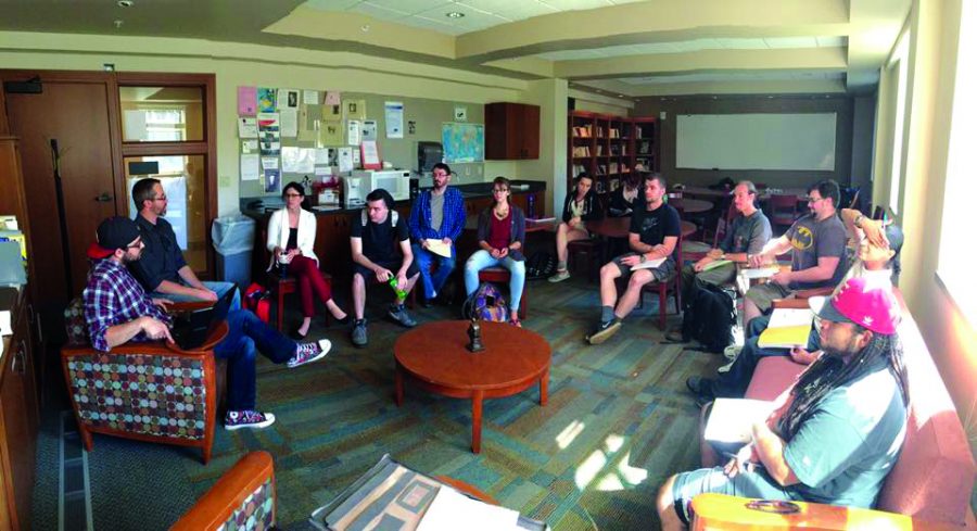The philosophy club gathers last October for its weekly philosophical debates. The club has been here on campus since 2008 | Photo courtesy of the Philosophy Club website