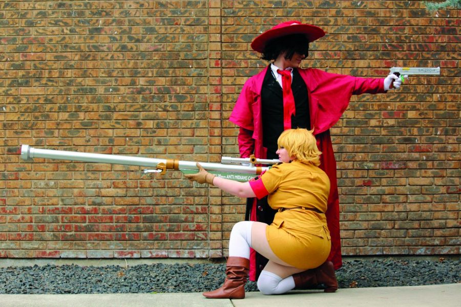 Couple Zack McNaughton and Amelia Burke dressed up as Alucard and Sera from "Hellsing." The two have been cosplaying together since 2013 | Erica Halbert for The Easterner