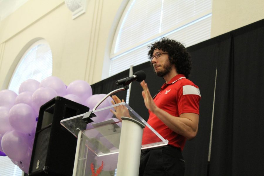 Nick Franco, the Pride Center manager, hosts the Lavender Graduation. EWU has been holding the ceremony since 2010 | Mckenzie Ford for The Easterner