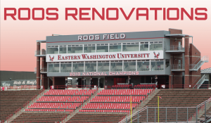 Roos Fields last change came in 2010 with the addition of the red turf, and was previously renovated in 2004 as part of a $4.5 million stadium overhaul. EWU Athletic Director Lynn Hickey will make a stadium renovation proposal to the board of trustees on May 10.