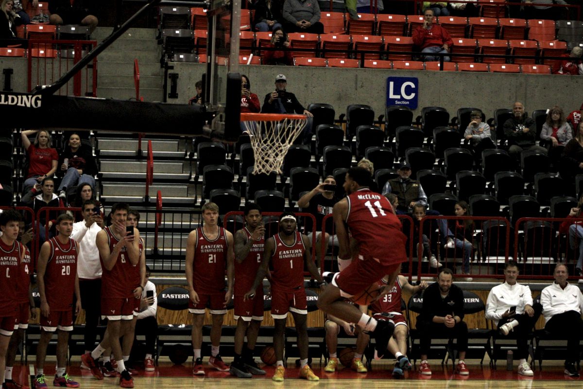 Junior guard Nic McClain went between his legs to claim victory in the dunk contest at MadNest.