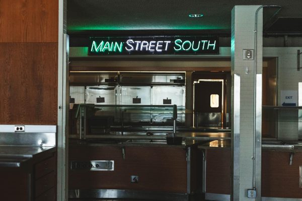 Dining facilities at Eastern are dramatically shrunken, reflecting a smaller school
